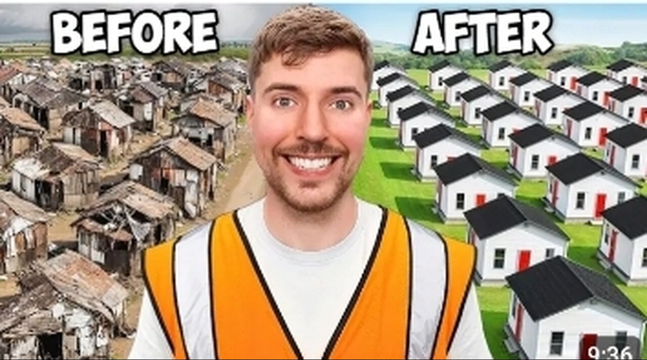 My boss Built 100 Houses And Gave Them Away Mrbeast مديري بنى 100 منزل ووزعها على الناس