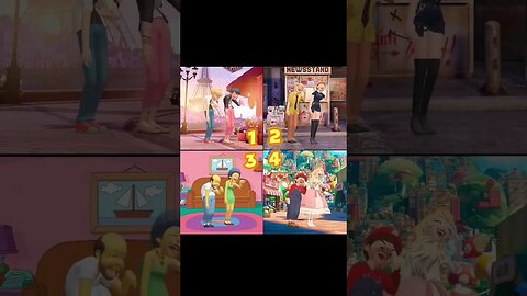 1 to 4 who do you like more? Part42 #ladybug #zepeto #miraculous #mario #simpsons #frozen