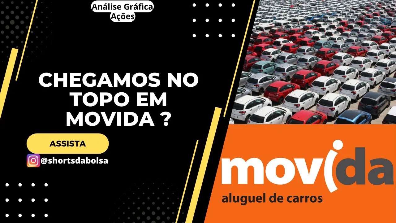 VENDER AÇÕES DA MOVIDA ?? CHEGANOS NO TOPO ? ANÁLISE GRÁFICA HOJE !