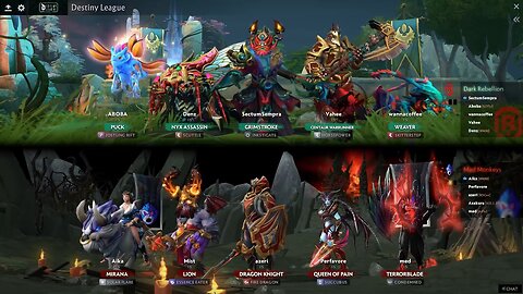 DARK REBELLION VS MAD MONKEYS - DESTINY LEAGUE