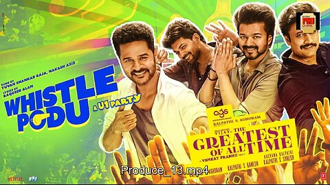 Whistle Podu (Lyrical) Hindi | The Greatest Of All Time | Thalapathy Vijay | VP | U1 | AGS