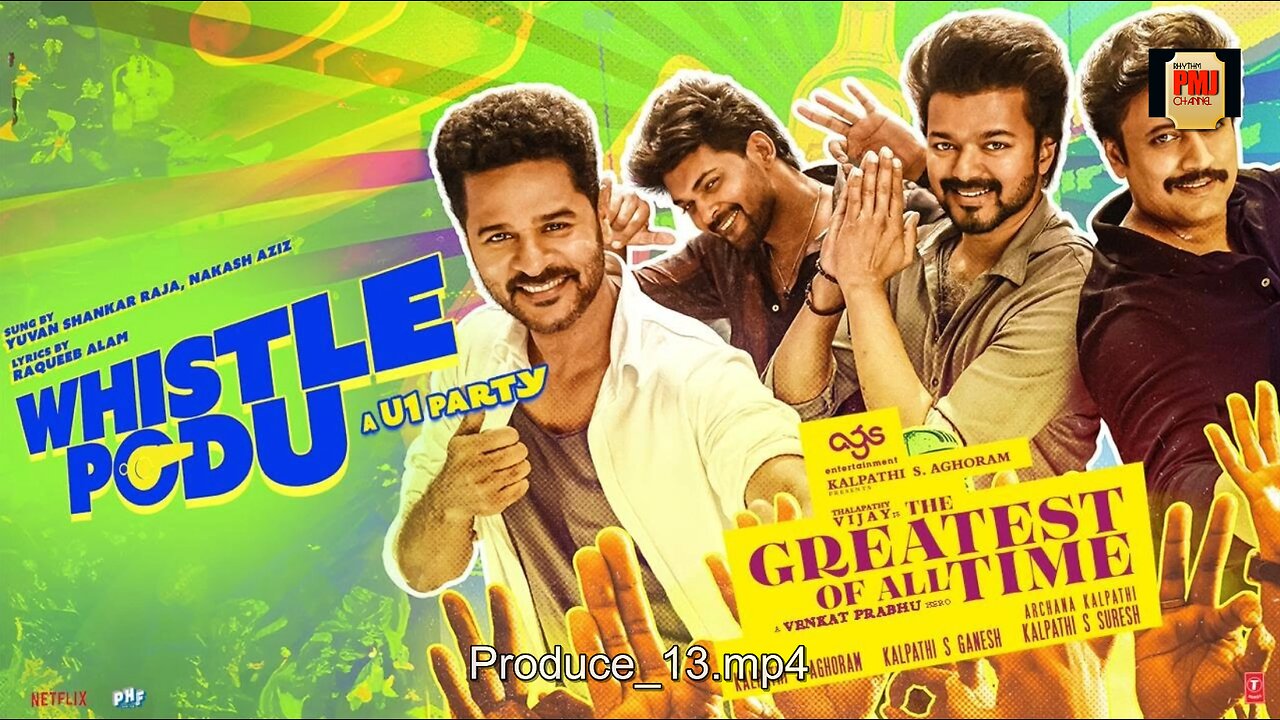 Whistle Podu (Lyrical) Hindi | The Greatest Of All Time | Thalapathy Vijay | VP | U1 | AGS