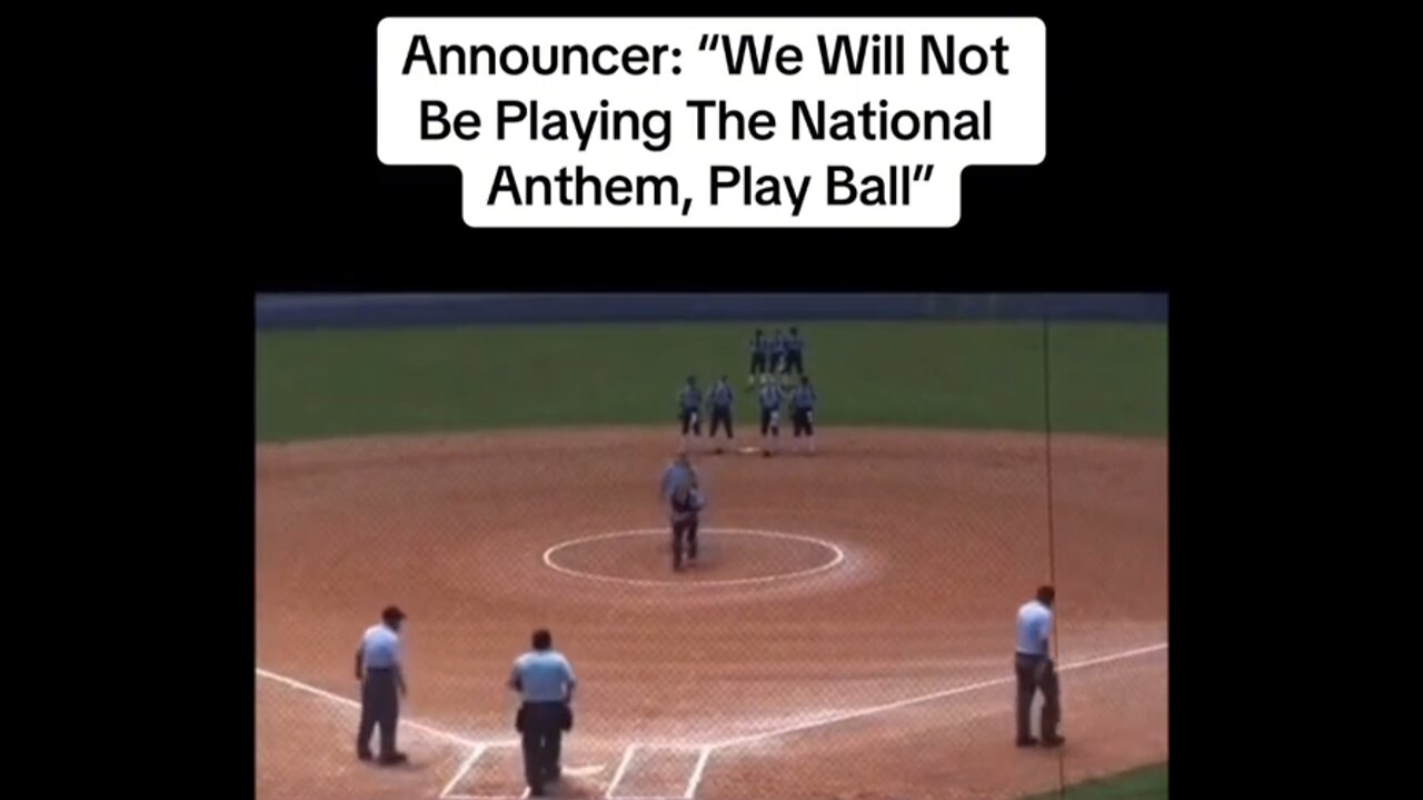 National Anthem BANNED at baseball game!