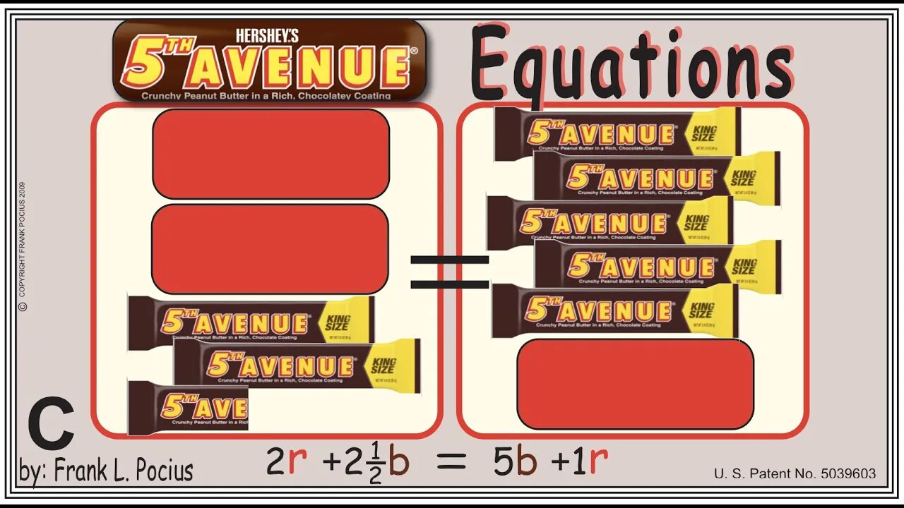 C2_FIFTH AVENUE(notation) 2r+2.5b=5b+1r _ SOLVE BASIC EQUATIONS _ SOLVE BASIC WORD PROBLEMS