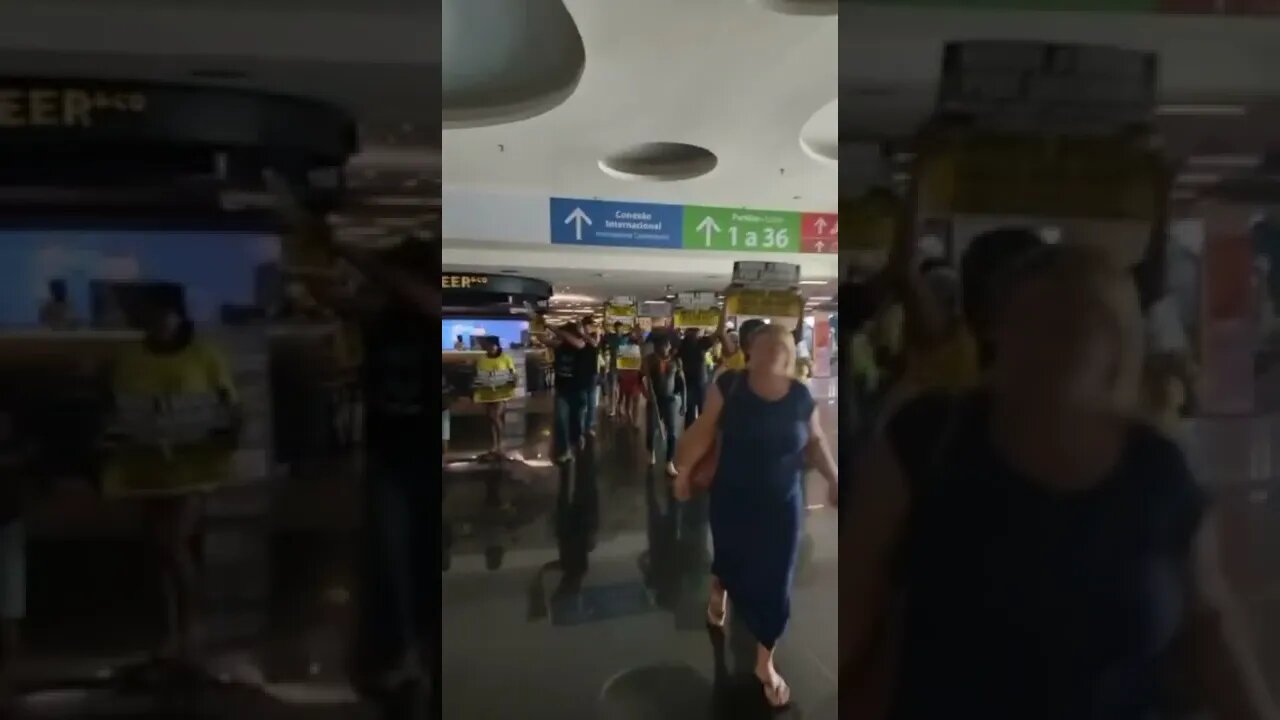 índios lotando aeroporto de Brasília #shorts