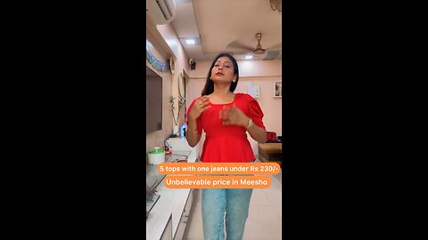 5 tops with one jeans | tops under rs 230/- |great meesho finds | #cheapest #tops #meesho