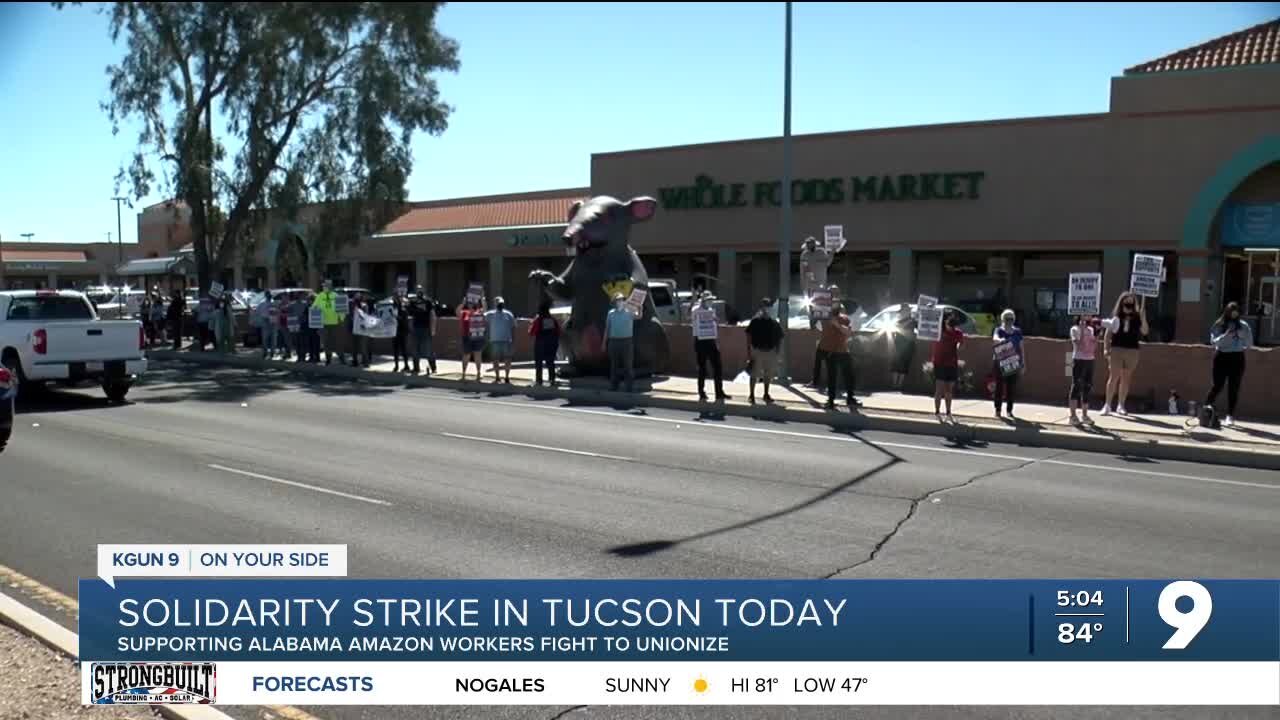 Solidarity rally held in support of Alabama Amazon workers