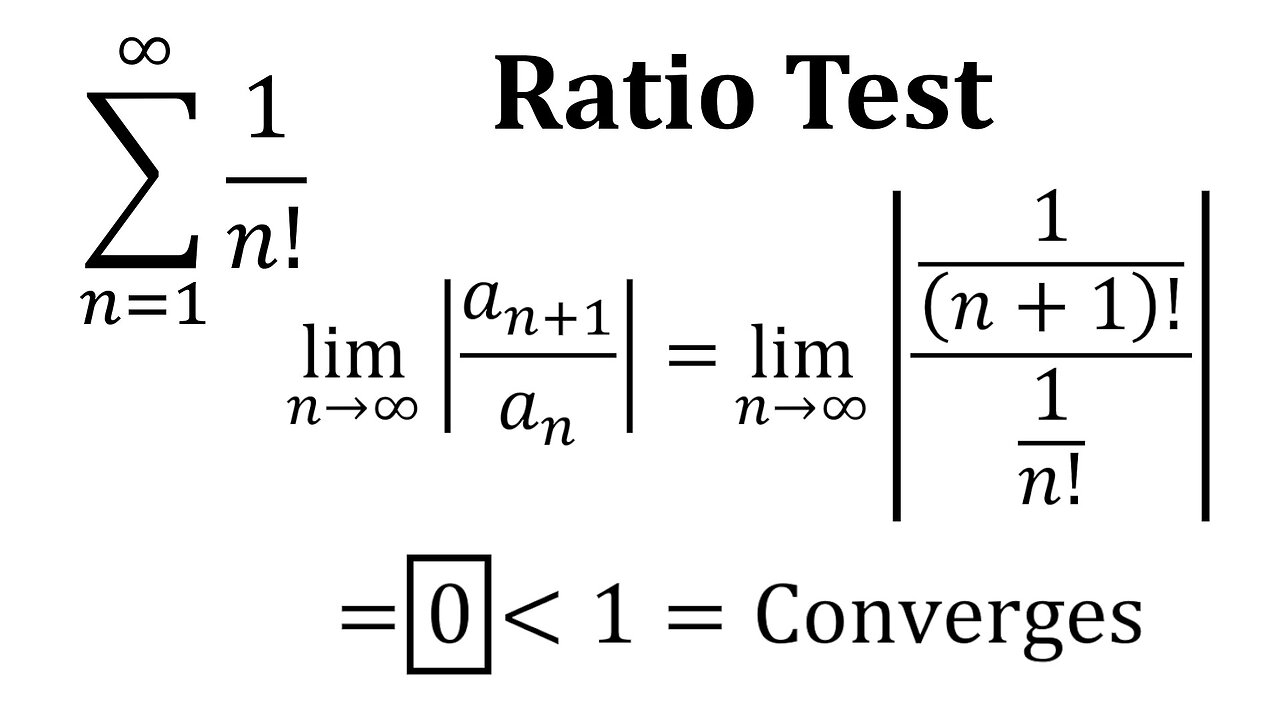 True-False Quiz Question 8: Applying the Ratio Test to Show Convergence