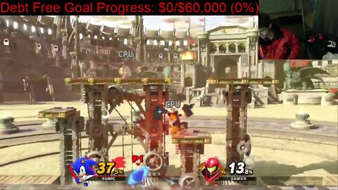 Sonic The Hedgehog VS Samus At The Hardest Difficulty In A Super Smash Bros. Ultimate Match