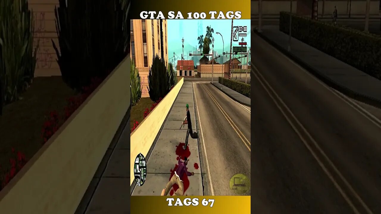 GTA SAN ANDREAS 100 TAGS TAG 67 #shorts #semedissaum #gta