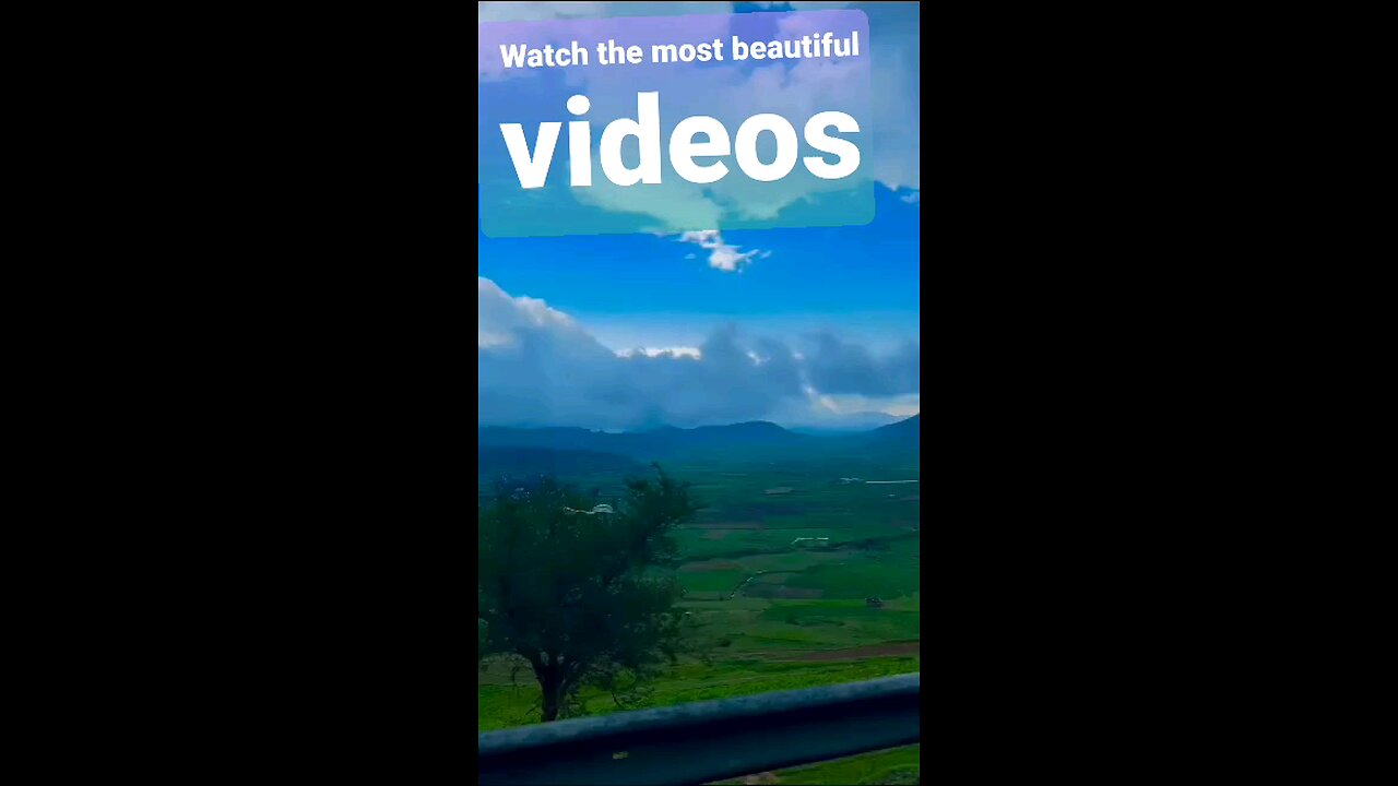Enjoyable viewing, green land and beautiful views