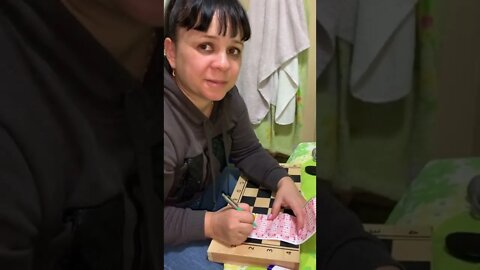 When she plays the lottery