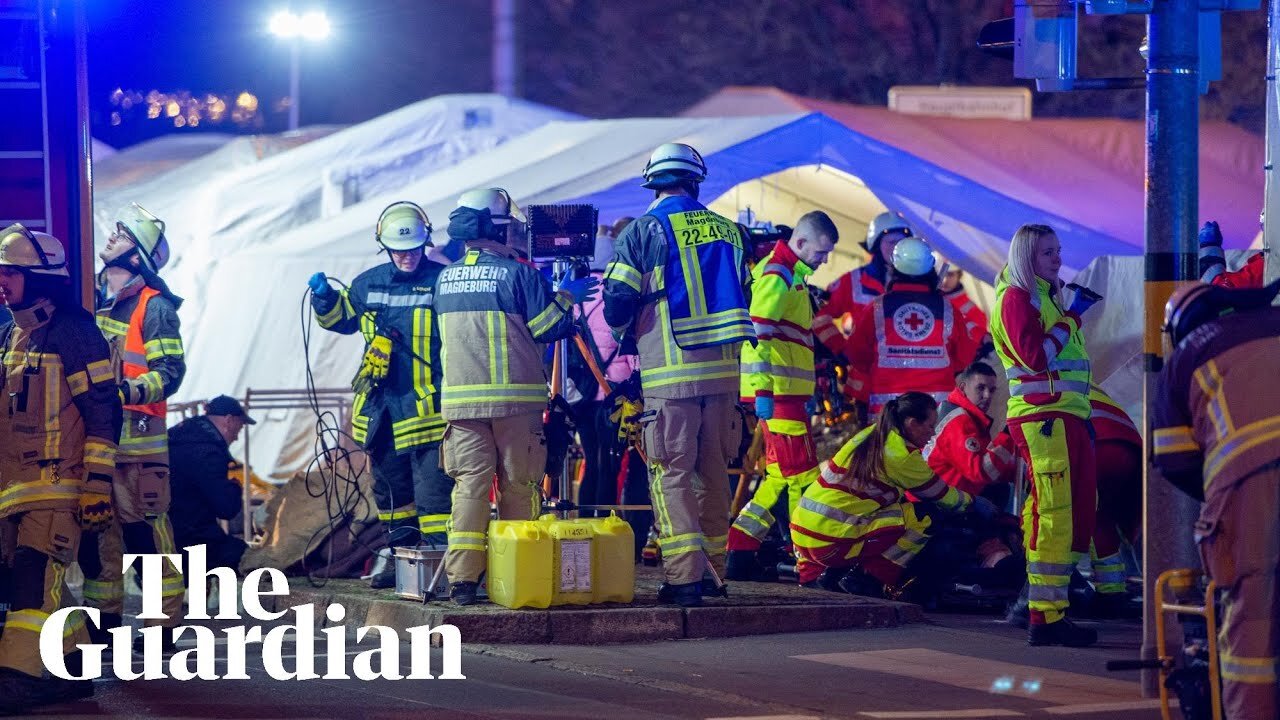 Two killed and scores reportedly injured after car drives into German Christmas market