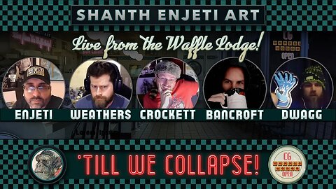 🔴 LIVE! Painting Comics | Live at the CG Waffle Lodge!