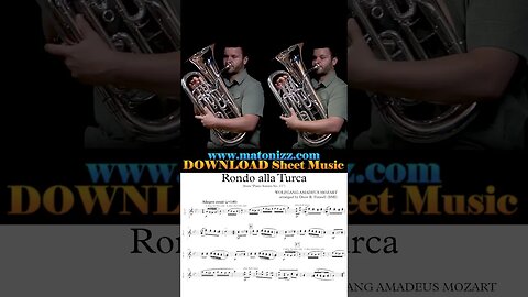 🇹🇷 Mozart Turkish March 🇹🇷 #euphonium #bombardino #mozart #turkishmarch #rondoallaturca #duet