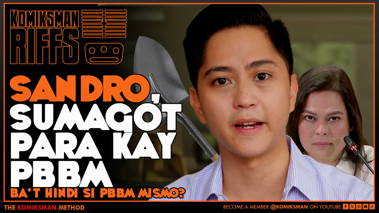 Sandro Marcos, Sumagot Para Kay PBBM Tungkol sa mga SInabi ni VP Sara Duterte