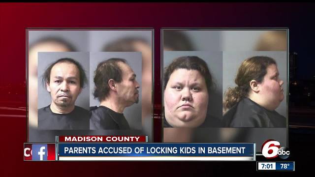 Anderson mother, stepfather accused of locking children in basement without food, water or bedding