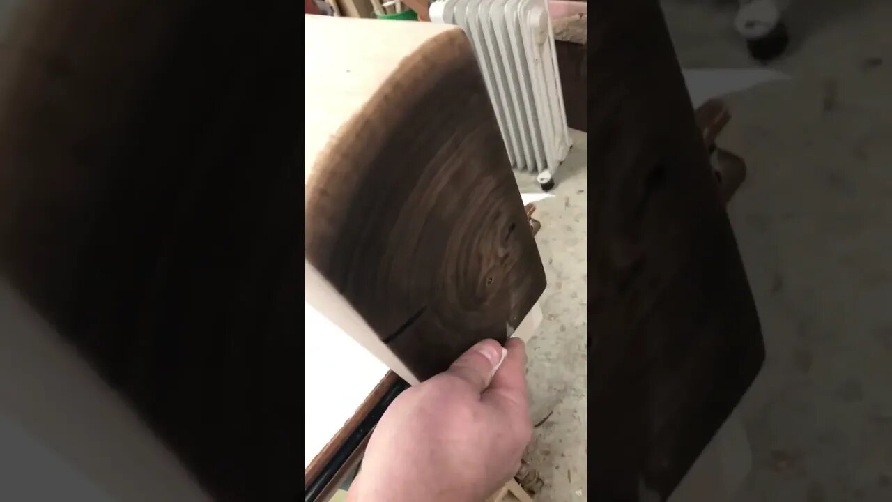 Walnut Mantelpiece Grain Reveal