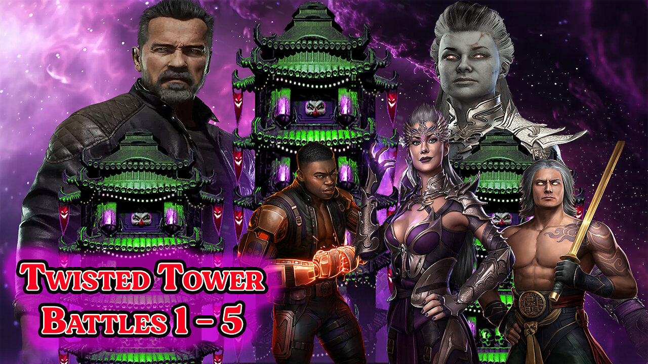 MK Mobile. TWISTED Tower - [ Battles 1 - 5 ]