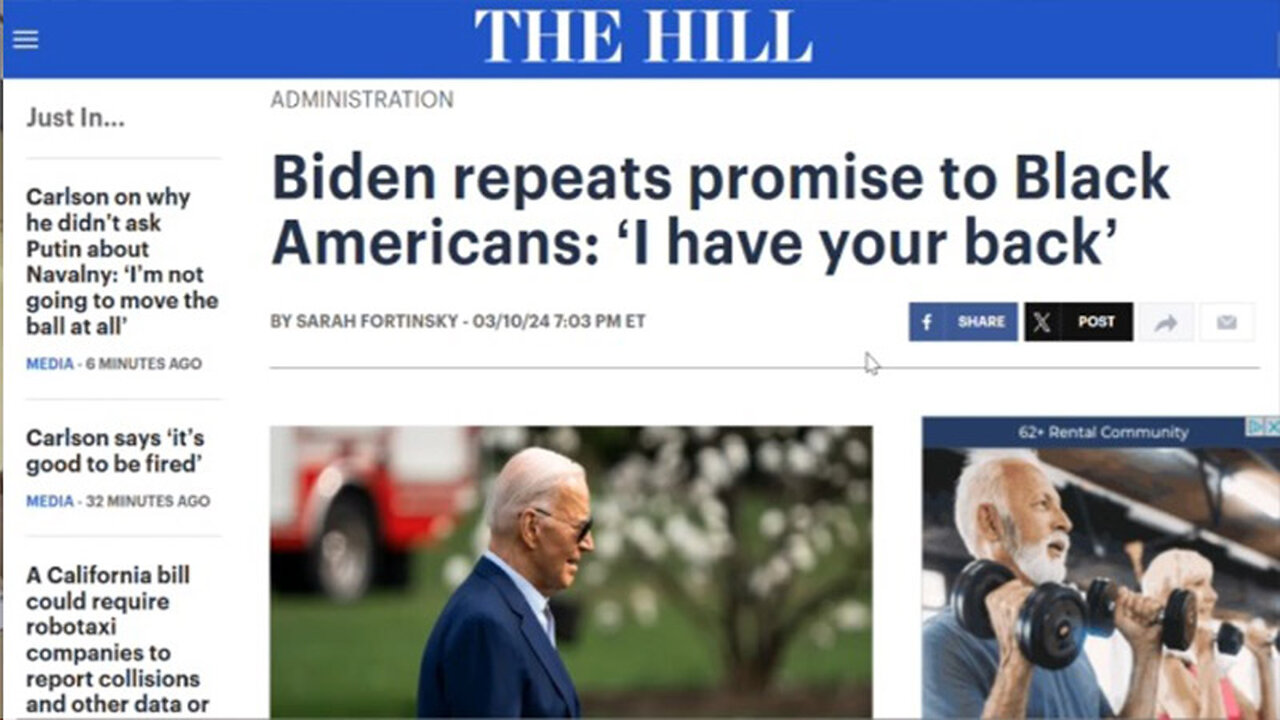Biden: "I Have Your Back" Black People