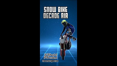 Decade air on a SnowBike!