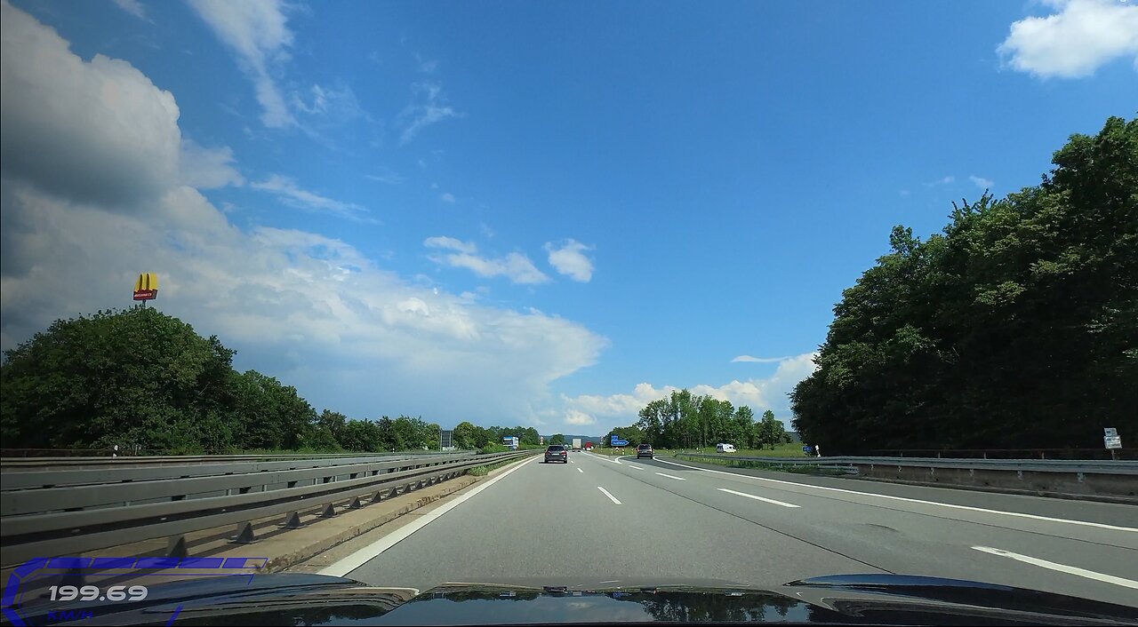 Nuremberg to Regensburg, Autobahn Germany