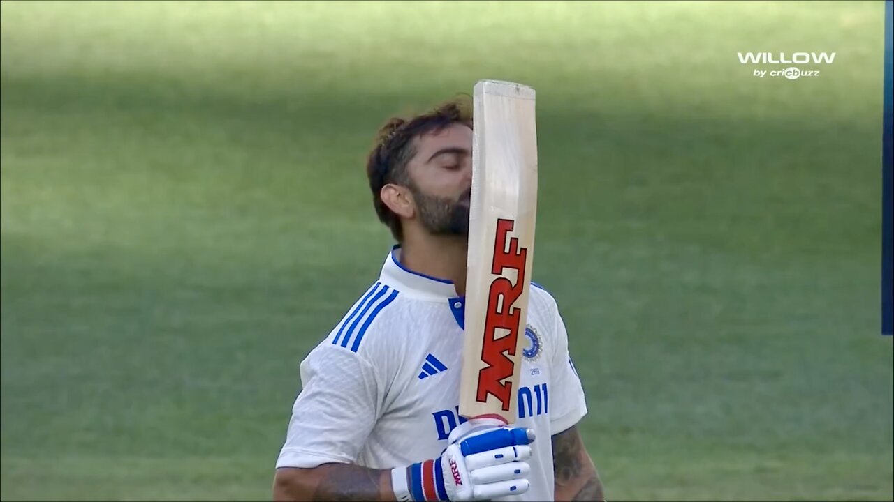 Virat Kohli celebrates his 81st Intl century and 30th in whites | Aus vs IND 1st test 2024 Perth