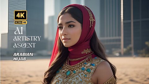 [4K] AI Artistry Lookbook l Video- Ai Lookbook Girl l Arabian- Rabian Hijab-Research Lab