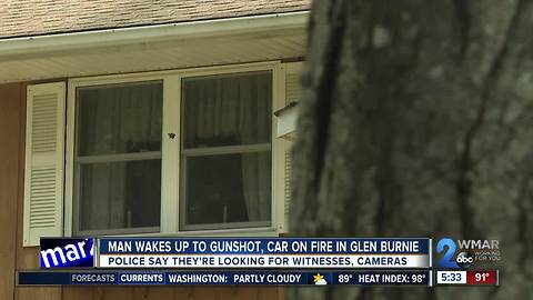 House shot, car set ablaze in Glen Burnie