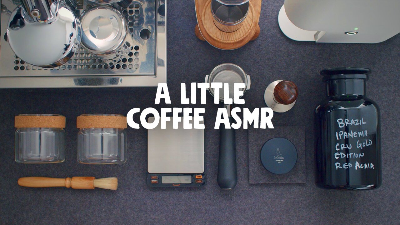 A little coffee ASMR - Tingly espresso roasting and brewing