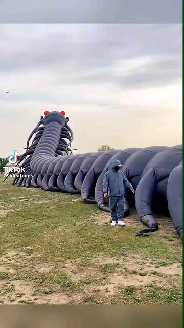 "Spectacular Giant Black Centipede Balloon"
