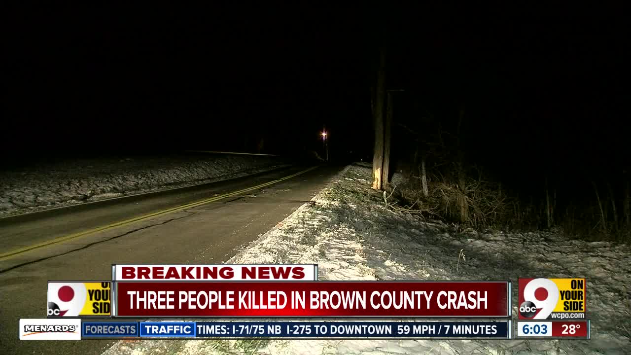 Three killed in Brown County crash