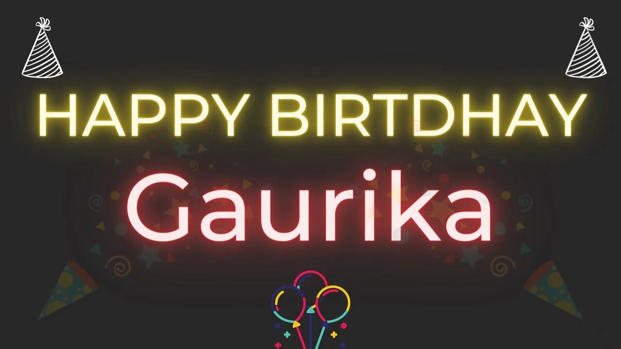 Happy Birthday to Gaurika - Birthday Wish From Birthday Bash