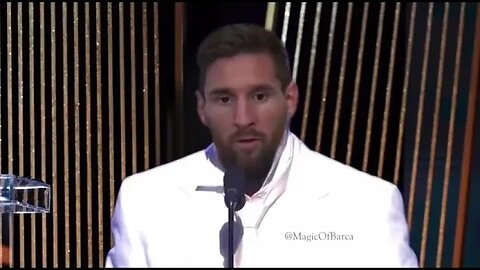 Messi World Cup Acceptance Speech