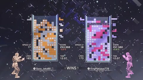 A Nail-Biting Victory on Tetris