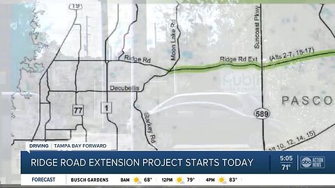 Pasco County's Ridge Road Extension Project finally starting