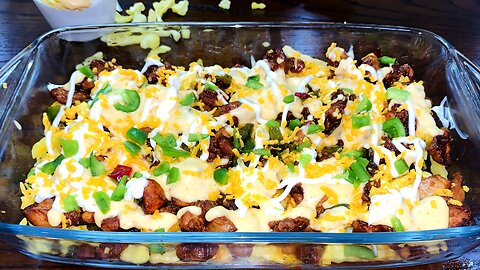 Chicken Loaded Fries with cheese sauce Recipe