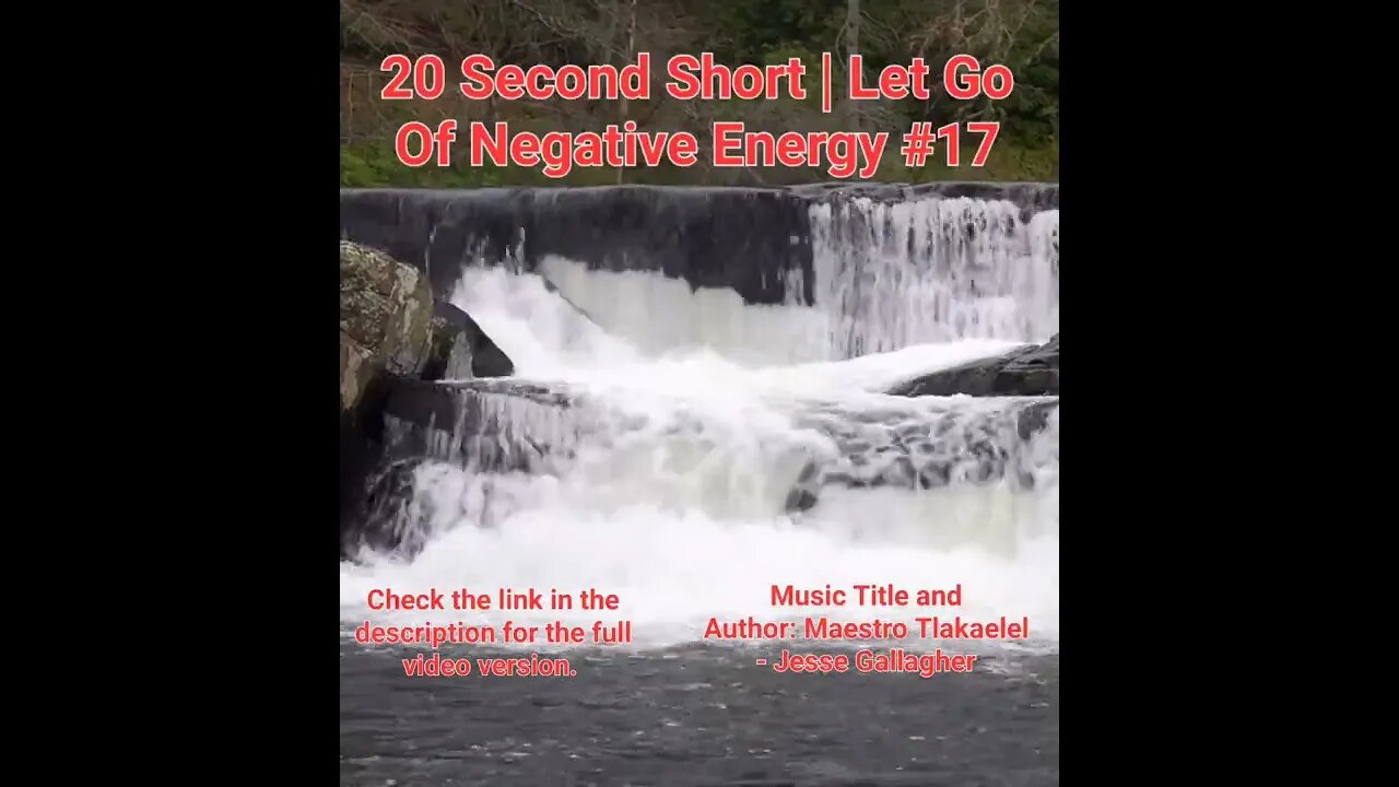 20 Second Short Of Let Go Of Negative Energy | #meditation #shorts #shortsvideo #waterfall #17