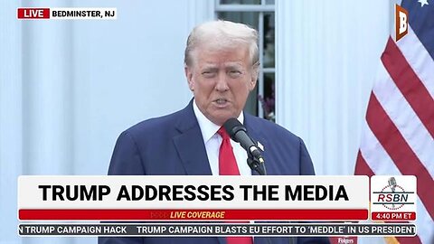 President Donald Trump Holds Press Conference in Bedminster, NJ | 8/15/24