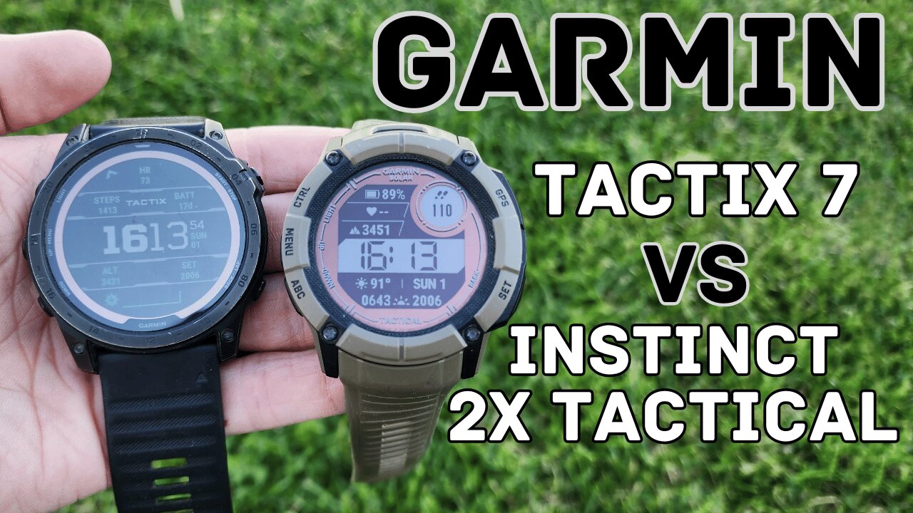 Garmin Tactix 7 vs Instinct 2x: comparison with real world use