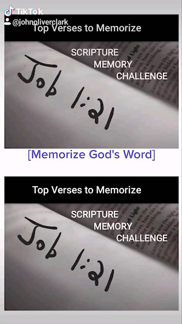 Top Verses To Memorize, Job 1:21