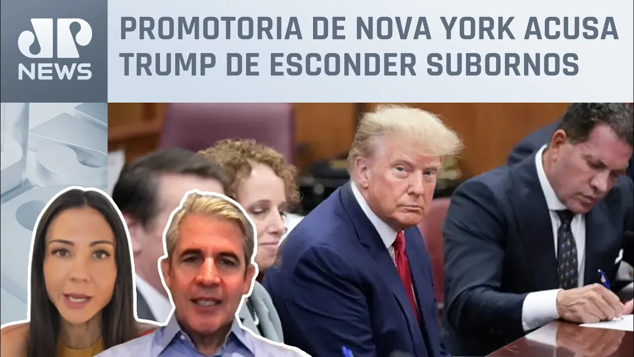 Donald Trump enfrenta 34 acusações em tribunal de Nova York; Amanda Klein e Felipe d'Avila analisam