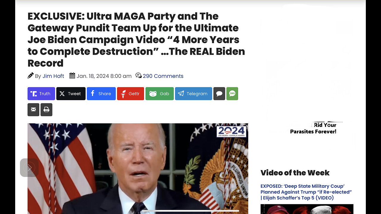 Ultimate Joe Biden Campaign Video “4 More Years to Complete Destruction” …The REAL Biden Record