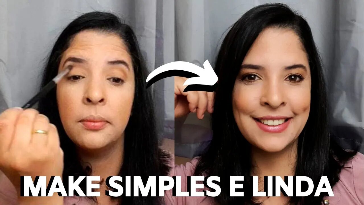 APRENDA A FAZER UMA MAQUIAGEM SIMPLES E LINDA PARA O DIA (dicas de maquiagem)