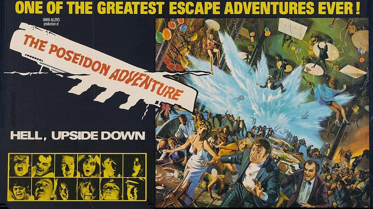 THE POSEIDON ADVENTURE 1972 Oceanliner is Flipped Upside-Down by Giant Wave FULL MOVIE HD & W/S