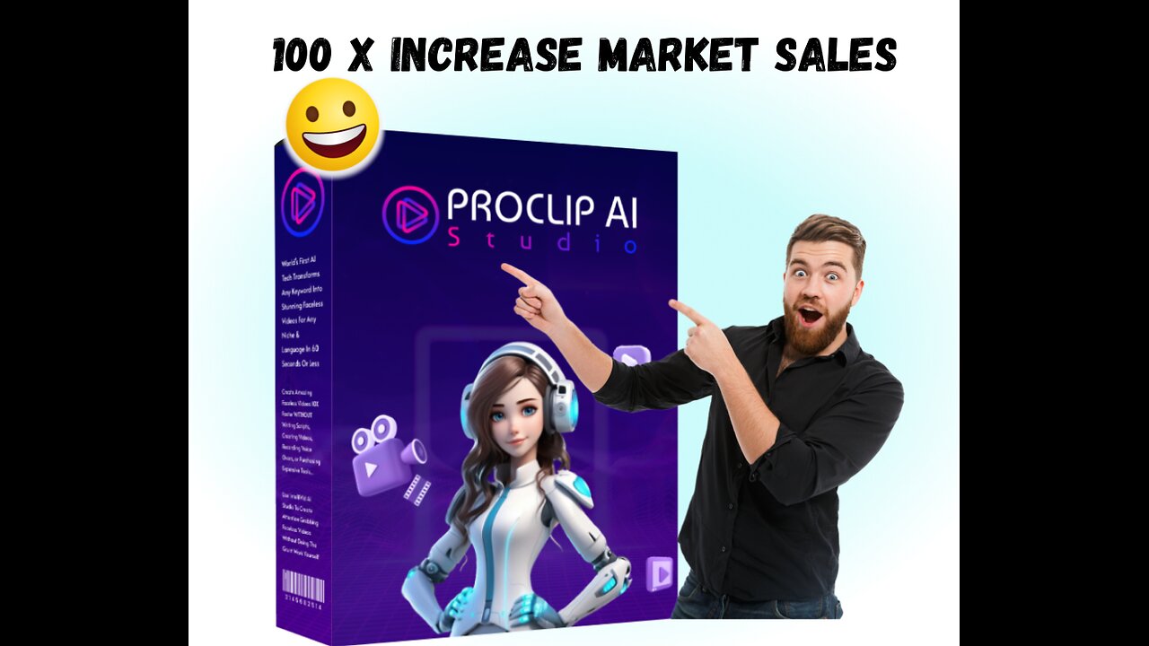 Create Stunning Faceless Videos in Seconds with ProClip AI- 100 X increase market sales