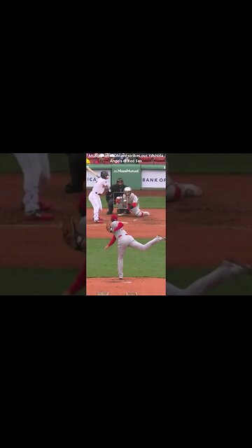 MLB@Shohei Ohtani strikes out Yoshida Angels @ Red Sox #shorts #redsox #mlb