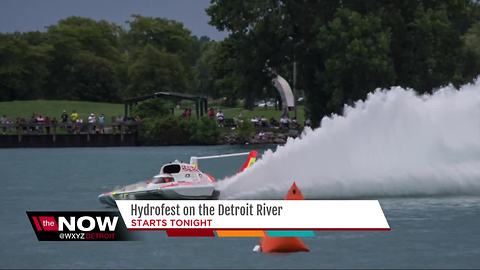 Hydrofest starts tonight on the Detroit River