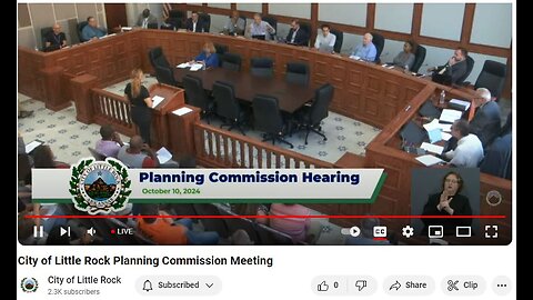 City of Little Rock Planning Commission Meeting 10.10.24