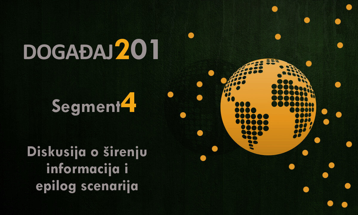Događaj 201 (Event 201) - Segment 4 - Diskusija o širenju informacija i epilog scenarija